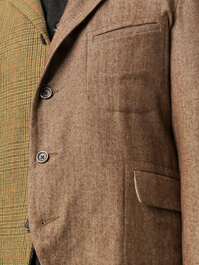 Uma Wang Blazer met contrasterend vlak Bruin