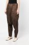 Uma Wang Broek met geborduurde bloemen Bruin - Thumbnail 3