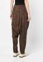 Uma Wang Broek met geborduurde bloemen Bruin - Thumbnail 4