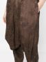 Uma Wang Broek met geborduurde bloemen Bruin - Thumbnail 5