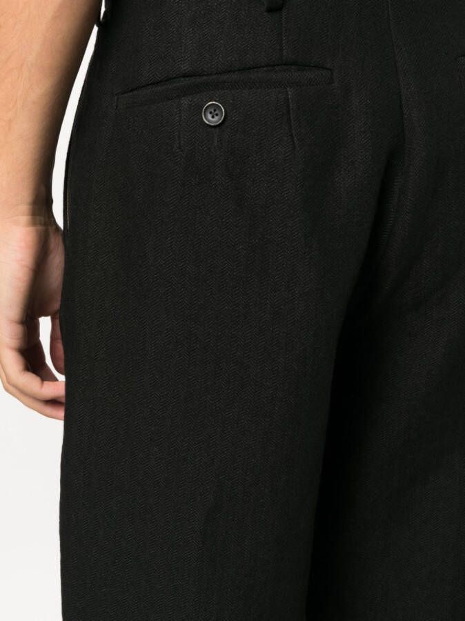 Uma Wang Cropped broek Zwart