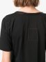 Uma Wang Gekreukt T-shirt Zwart - Thumbnail 5
