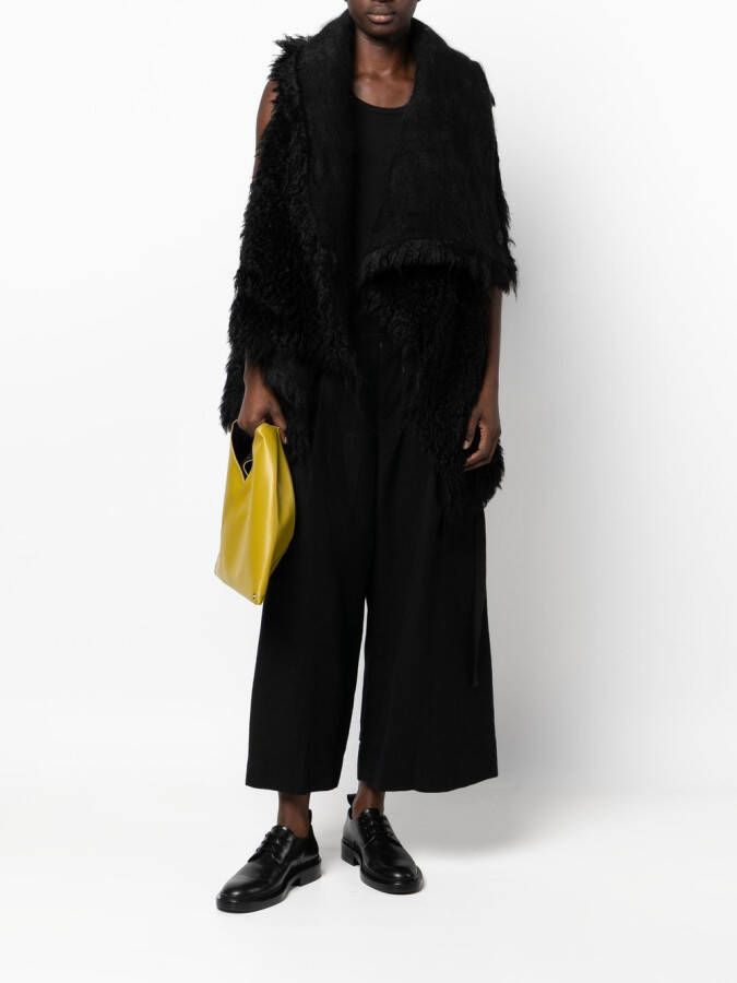 Uma Wang Gilet met capuchon Zwart