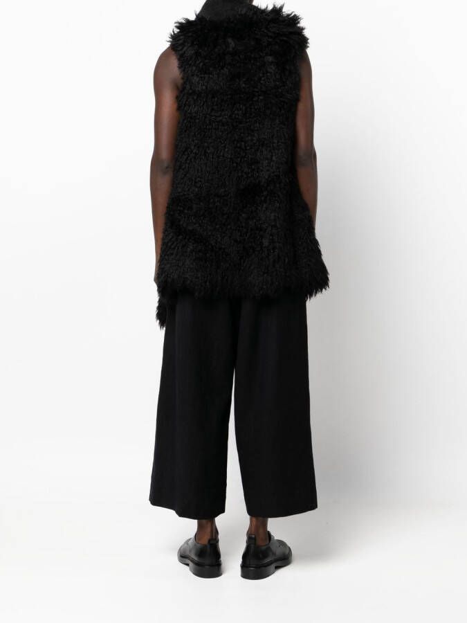 Uma Wang Gilet met capuchon Zwart