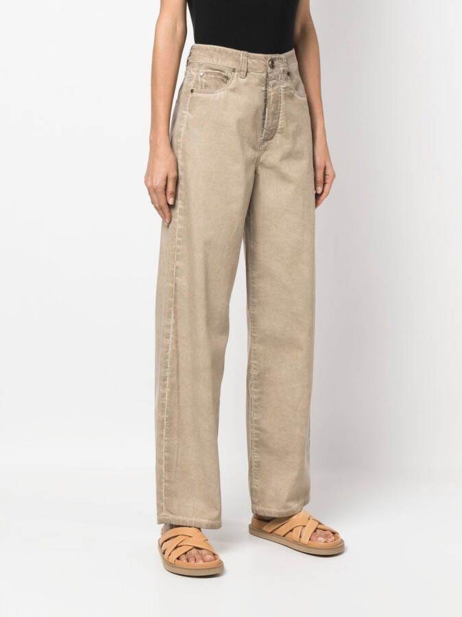 Uma Wang High waist jeans Beige