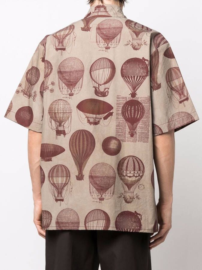Uma Wang Overhemd met print Grijs