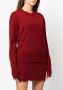 Uma Wang Trui met gerafelde afwerking Rood - Thumbnail 3