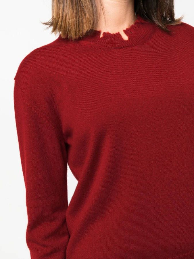 Uma Wang Trui met gerafelde afwerking Rood