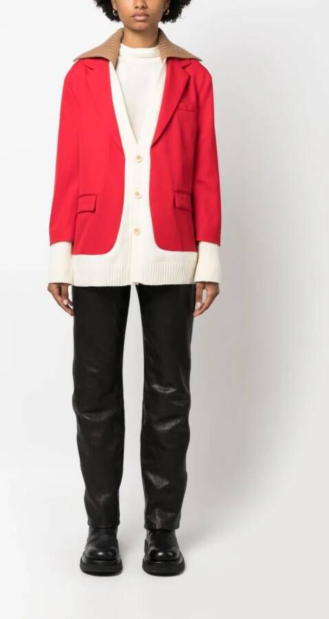 Undercover Blazer met enkele rij knopen Rood