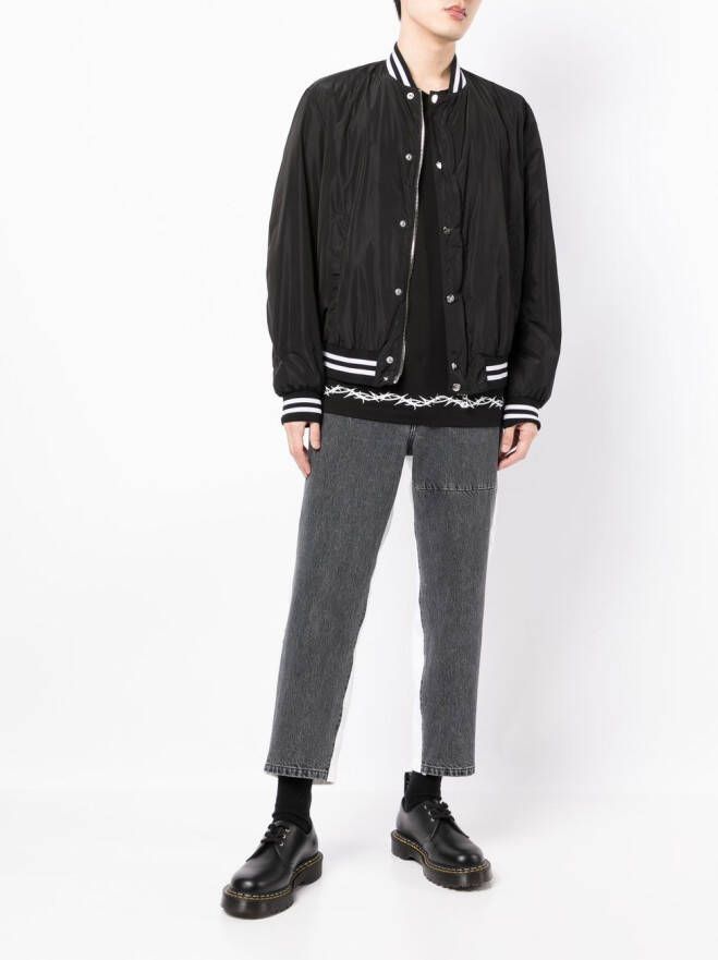 Undercover Broek met vlakken Zwart