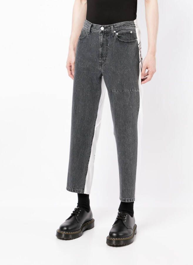 Undercover Broek met vlakken Zwart