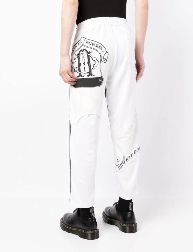 Undercover Broek met vlakken Zwart