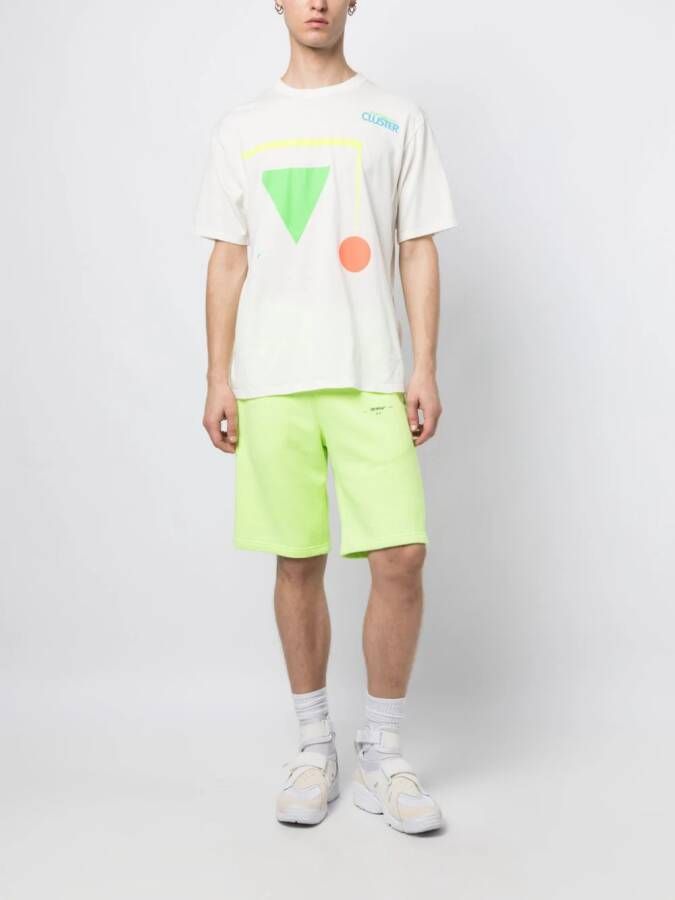 Undercover T-shirt met geometrische print Wit
