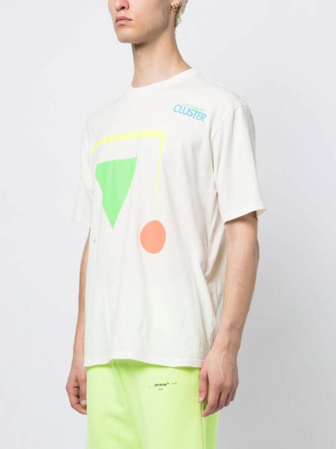 Undercover T-shirt met geometrische print Wit
