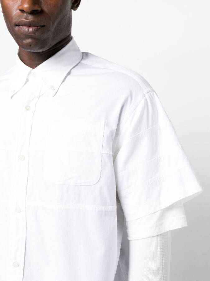 Undercover Overhemd met dubbele laag Wit