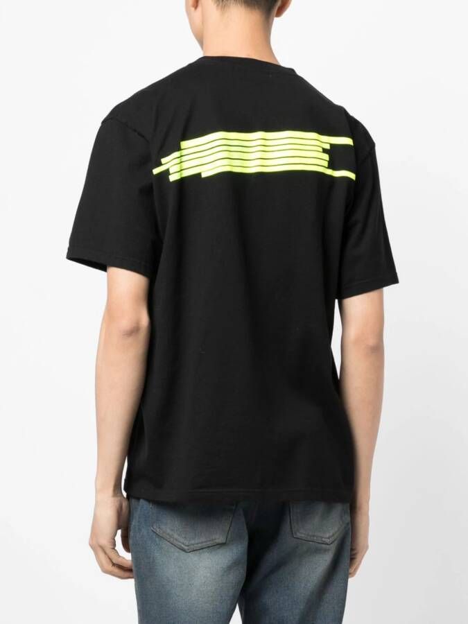 Undercover T-shirt met geometrische print Zwart