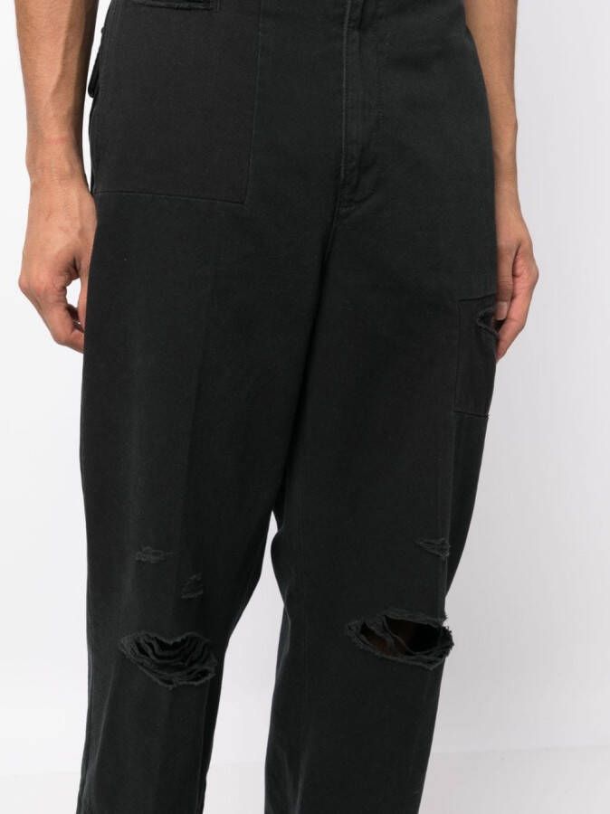 Undercover Gerafelde jeans Zwart