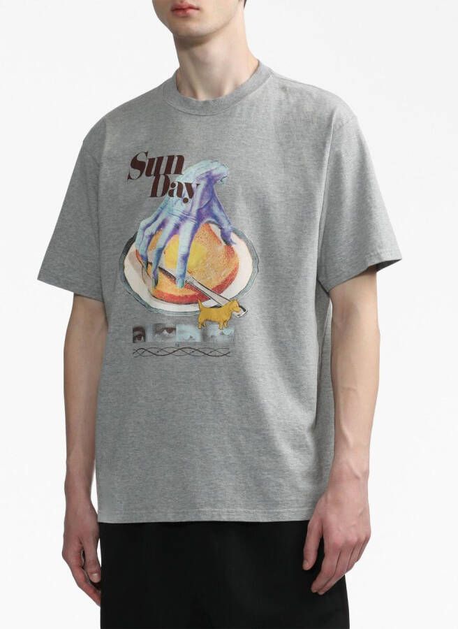 Undercover T-shirt met print Grijs