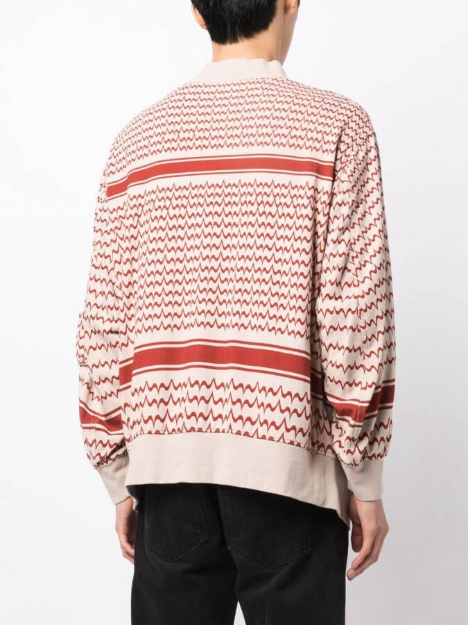 Undercover Sweater met print Beige