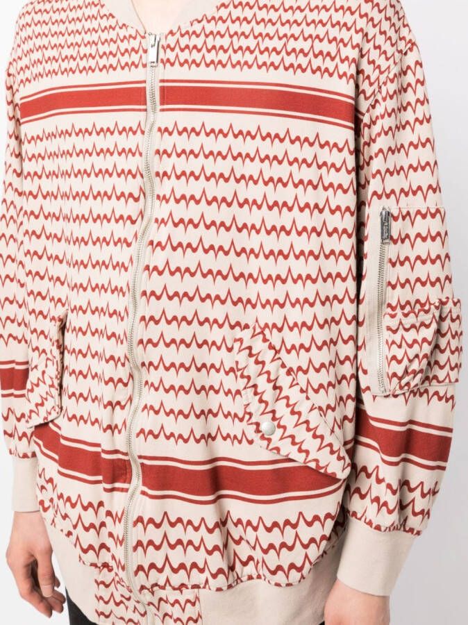 Undercover Sweater met print Beige