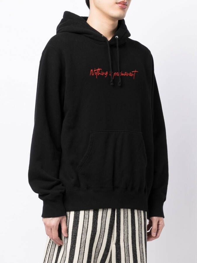 Undercover Hoodie met borduurwerk Zwart