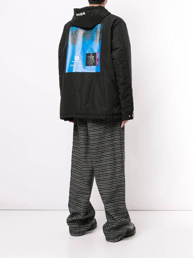Undercover Jack met print Zwart