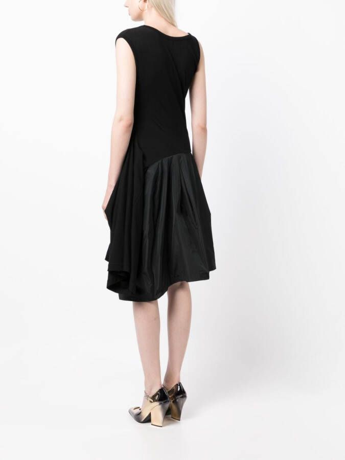 Undercover Jurk met gedrapeerd detail Zwart