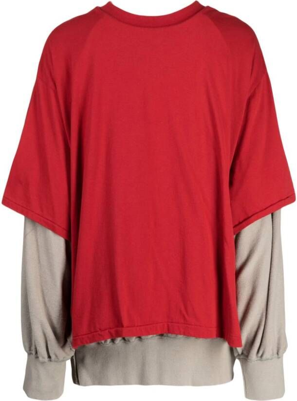 Undercover Gelaagde sweater Rood