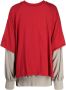 Undercover Gelaagde sweater Rood - Thumbnail 2
