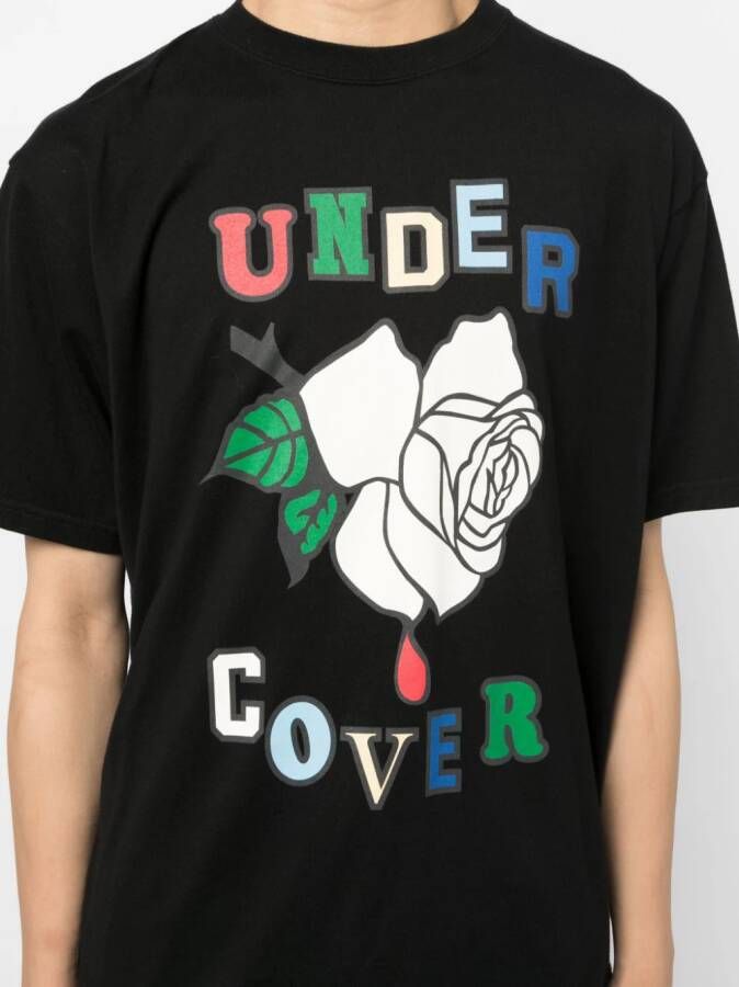 Undercover Katoenen T-shirt Zwart
