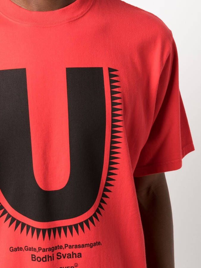 Undercover T-shirt met logoprint Rood