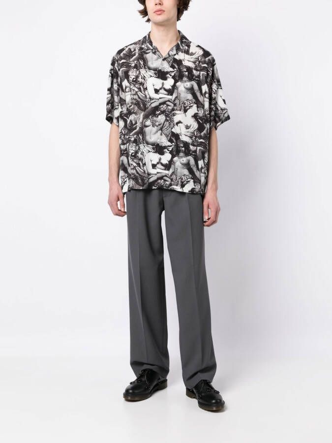 Undercover Overhemd met print Zwart