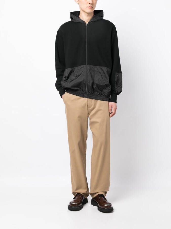 Undercover Hoodie met vlakken Zwart