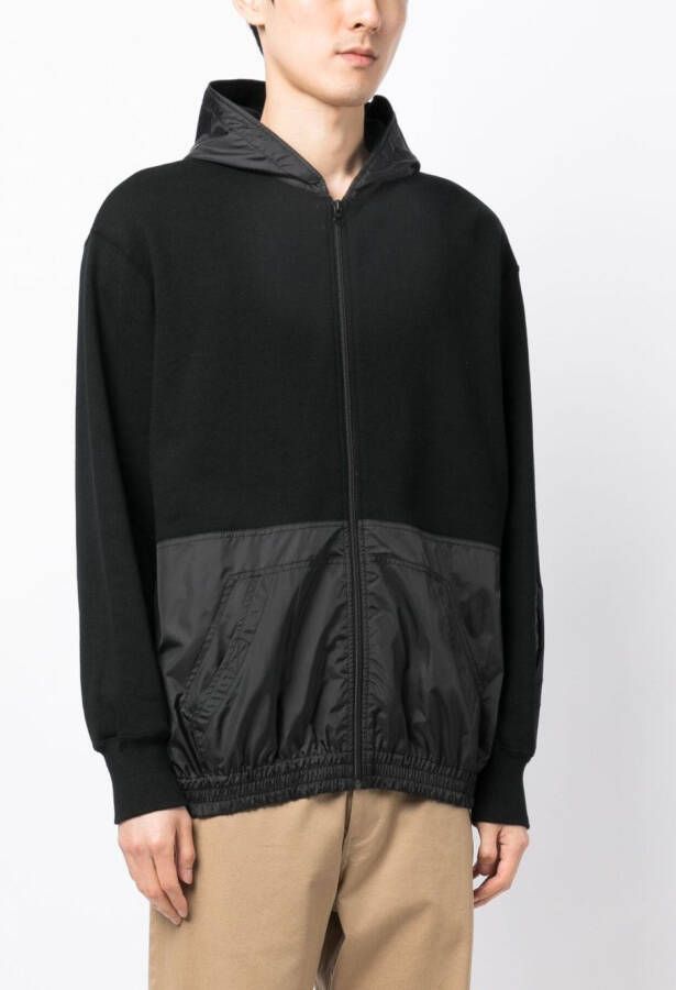 Undercover Hoodie met vlakken Zwart