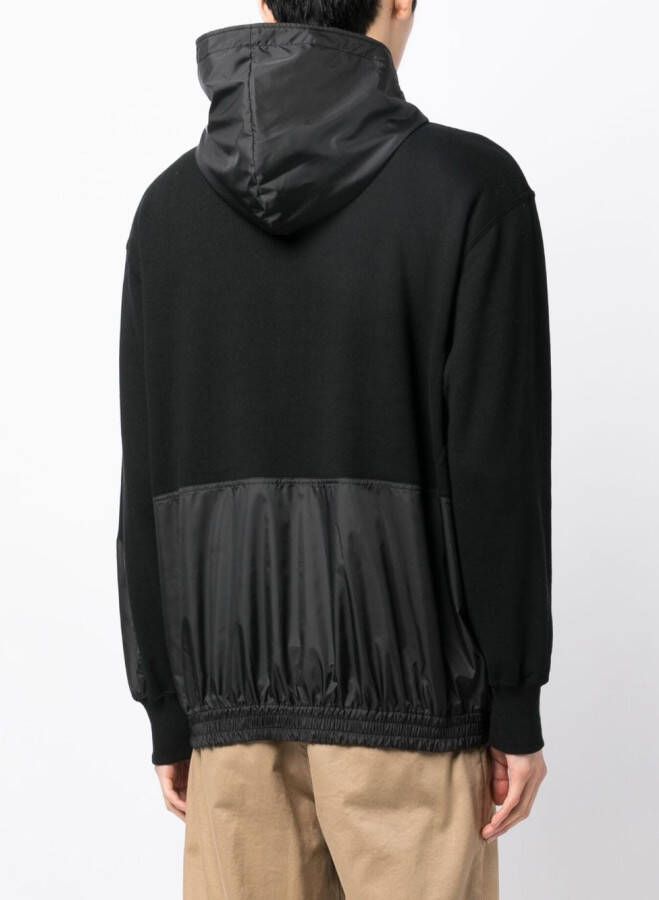Undercover Hoodie met vlakken Zwart
