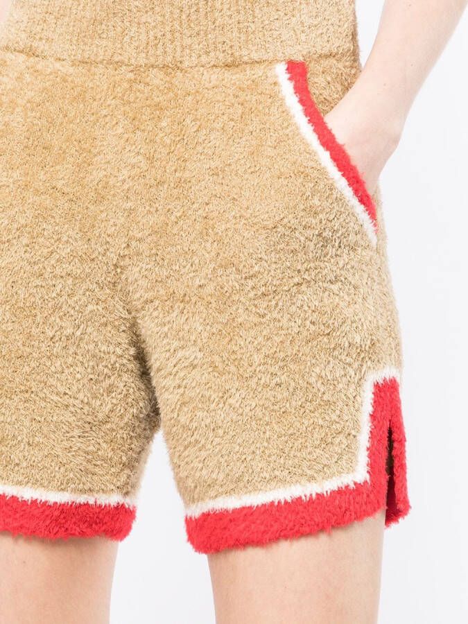 Undercover Shorts met zijstreep Bruin
