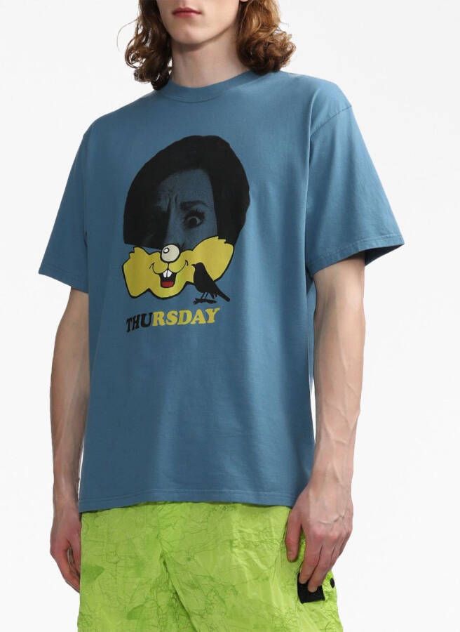 Undercover Jersey T-shirt Blauw