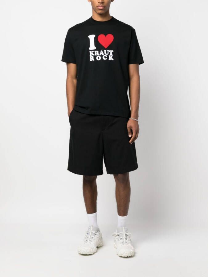 Undercover T-shirt met tekst Zwart