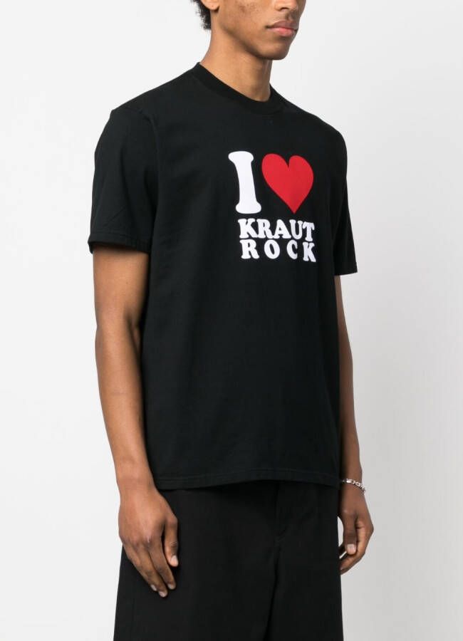 Undercover T-shirt met tekst Zwart
