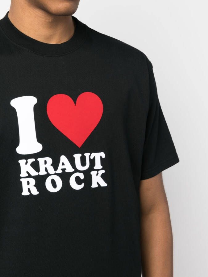 Undercover T-shirt met tekst Zwart