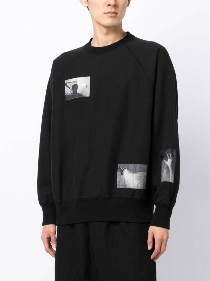 Undercover Sweater met grafische print Zwart