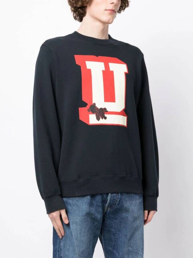 Undercover Sweater met print Blauw