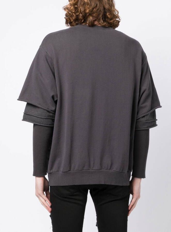 Undercover T-shirt met gelaagde mouwen Grijs