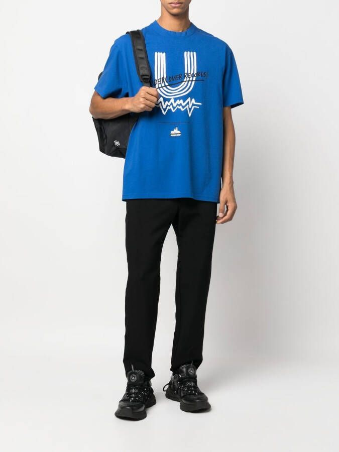 Undercover T-shirt met logoprint Blauw