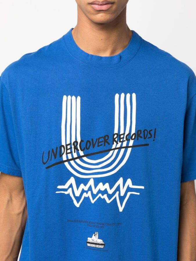 Undercover T-shirt met logoprint Blauw