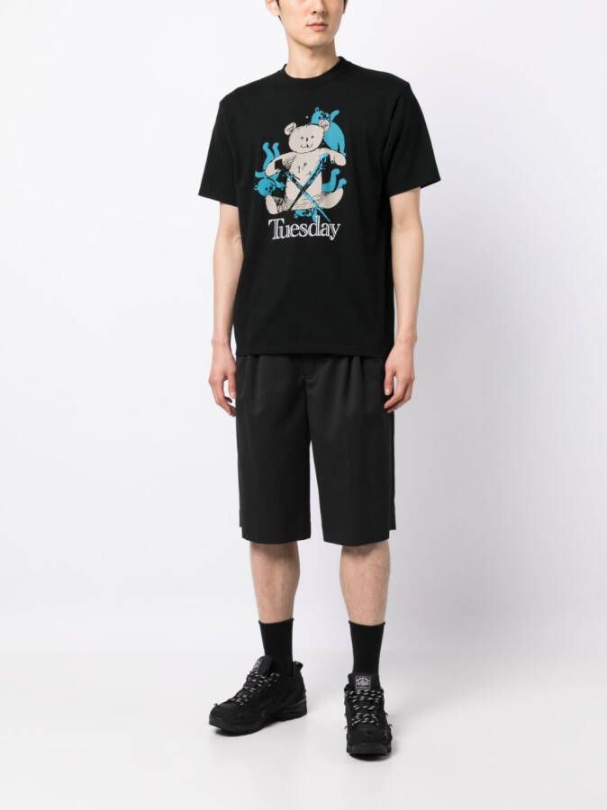 Undercover T-shirt met print Zwart