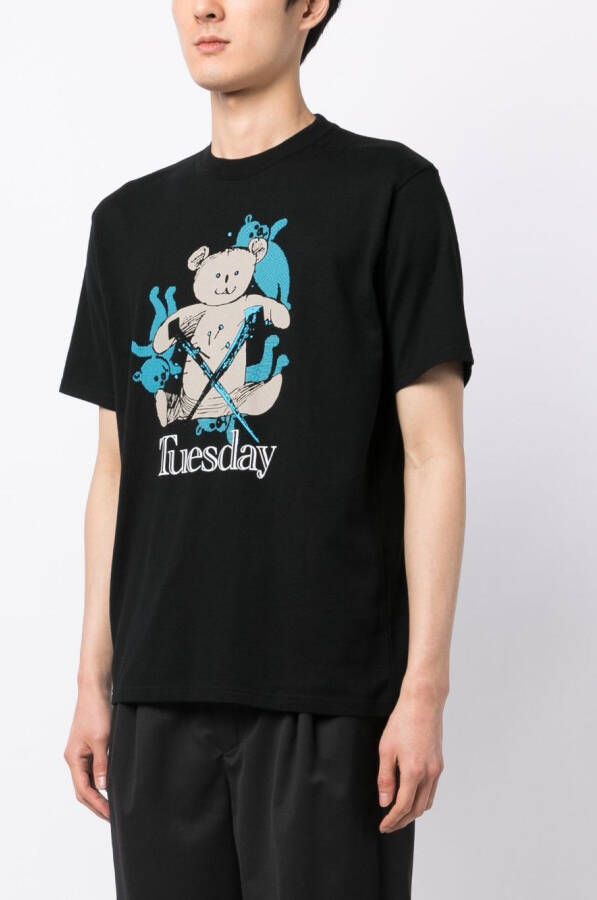 Undercover T-shirt met print Zwart