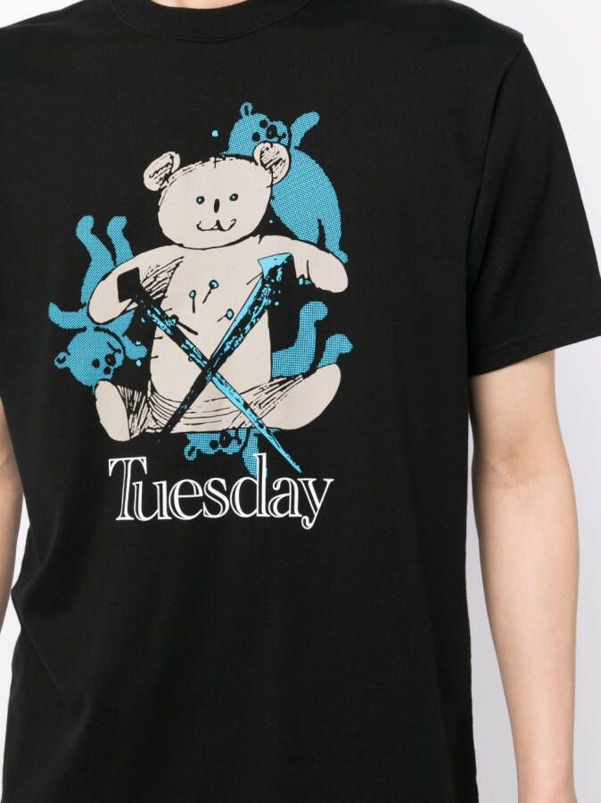 Undercover T-shirt met print Zwart