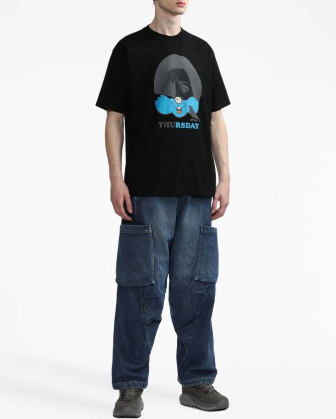 Undercover T-shirt met print Zwart