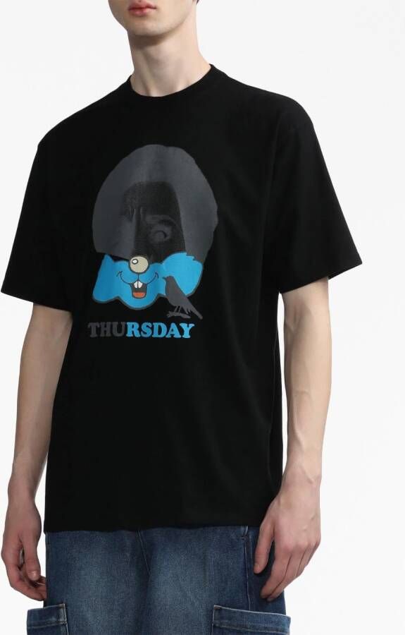 Undercover T-shirt met print Zwart